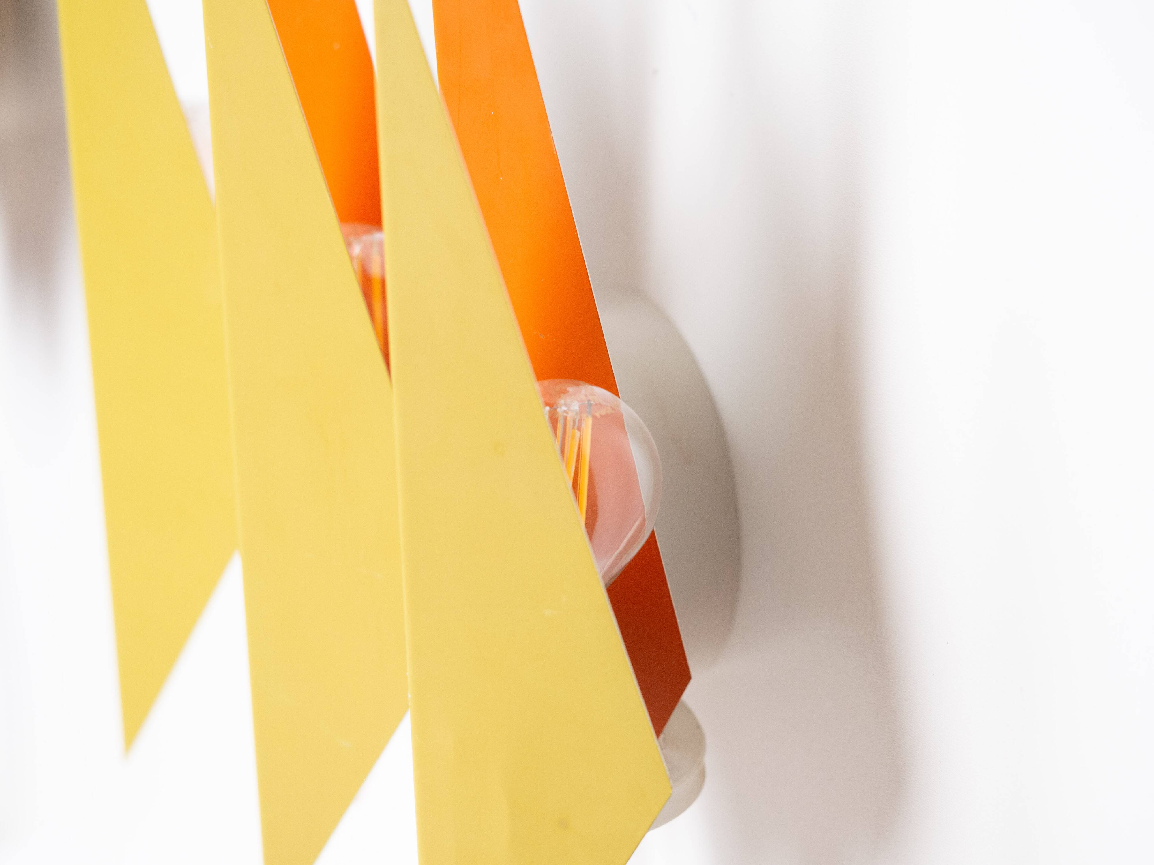 Pair of 2 Danish vintage wall lamps Diamant by Holm Sorensen, 1960s