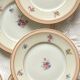 6 small dessert plates Limoges dessert flowers old porcelain Charles Ahrenfeldt
