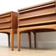 A pair of Vintage Mid-century style Lane 'Rhythm' bedside tables in walnut