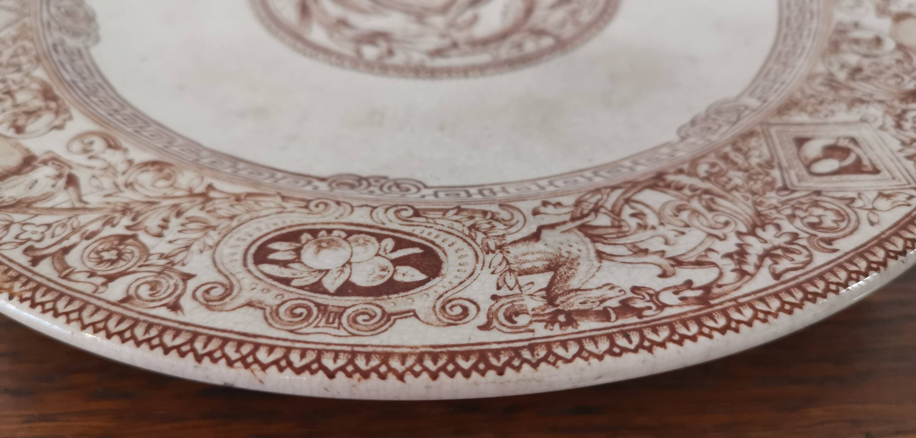 Shower pedestal dish Brownfield & Sons Porcelain Trade Mark Rienzi