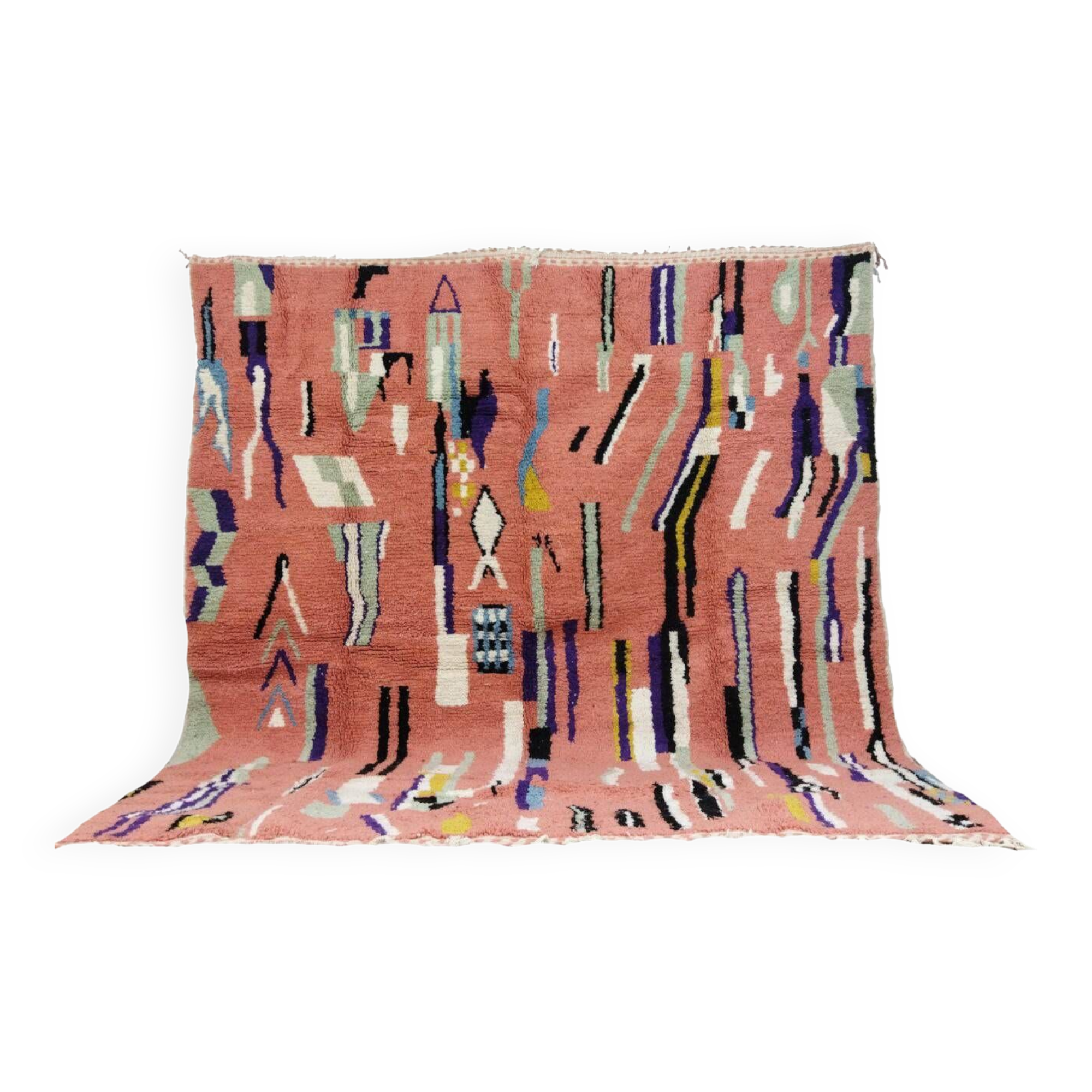 Handmade Moroccan Berber rug 290 X 237 CM