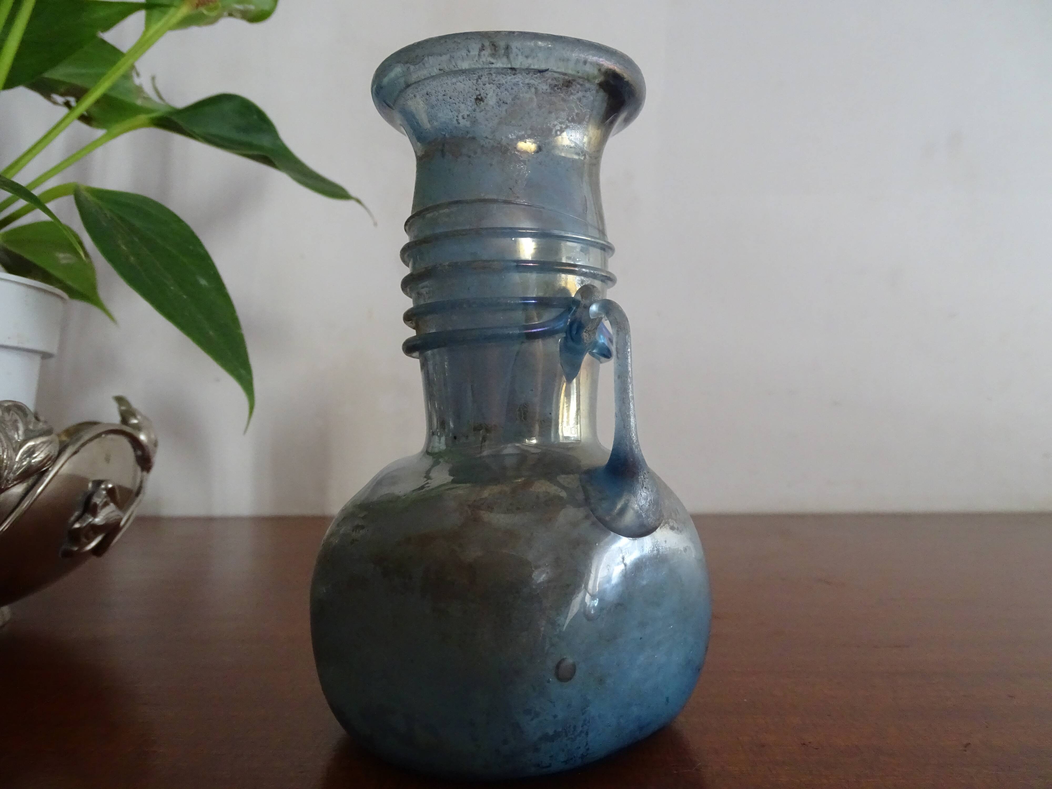 Vase Scavo Seguso Vetri d'Arte iridescent glass Murano 1950