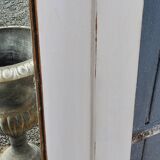 Miroir ancien des années 1920 en chêne patine grise 149cm