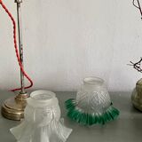 Workshop lamp, painted lampshade, 2m cable