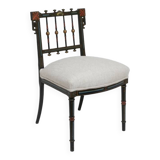 Napoleon III painted armchair, 19th c.