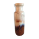 Beige and brown tube vase by Scheurich Ceramic, vintage 60s-70s