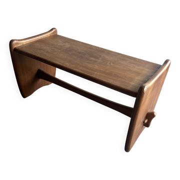 Vintage sculptural coffee table in wood