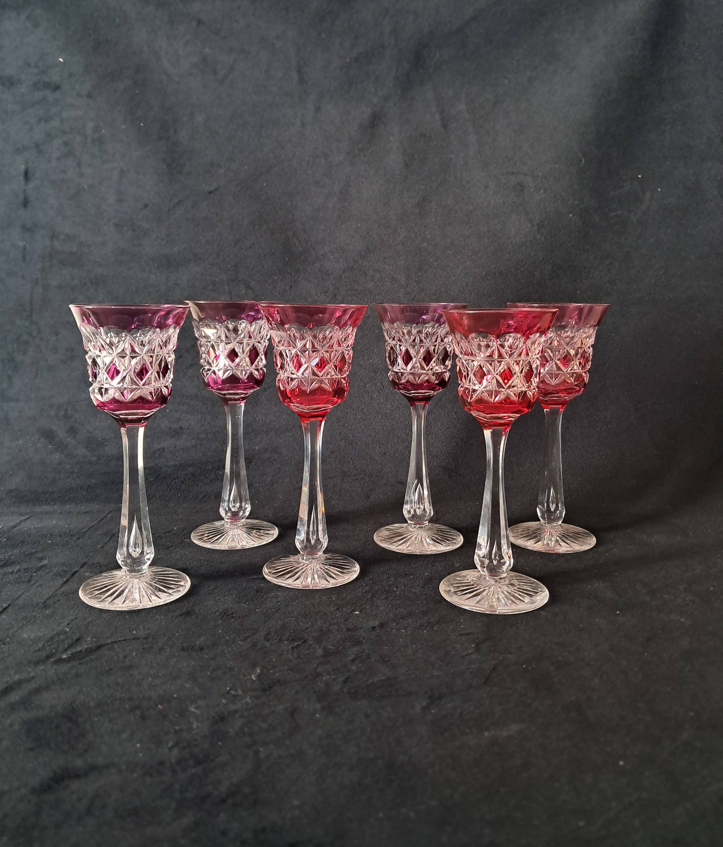 Cut glass shot glasses
