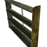 Shelf wall green old old teak