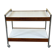 60s 70s serving trolley dinette made of teak & chrome Danish Modern Design