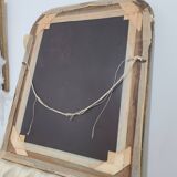 Miroir Doré Style Ancien / Louis Philippe - Arrière Rond