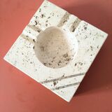 Cendrier en travertin vintage de Cerri Nestor années 70