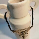 Handmade white clay vase contemporary style