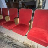 Vintage theater bench