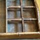 Large serving tray wood and rattan to doors lockers glasses and bottles