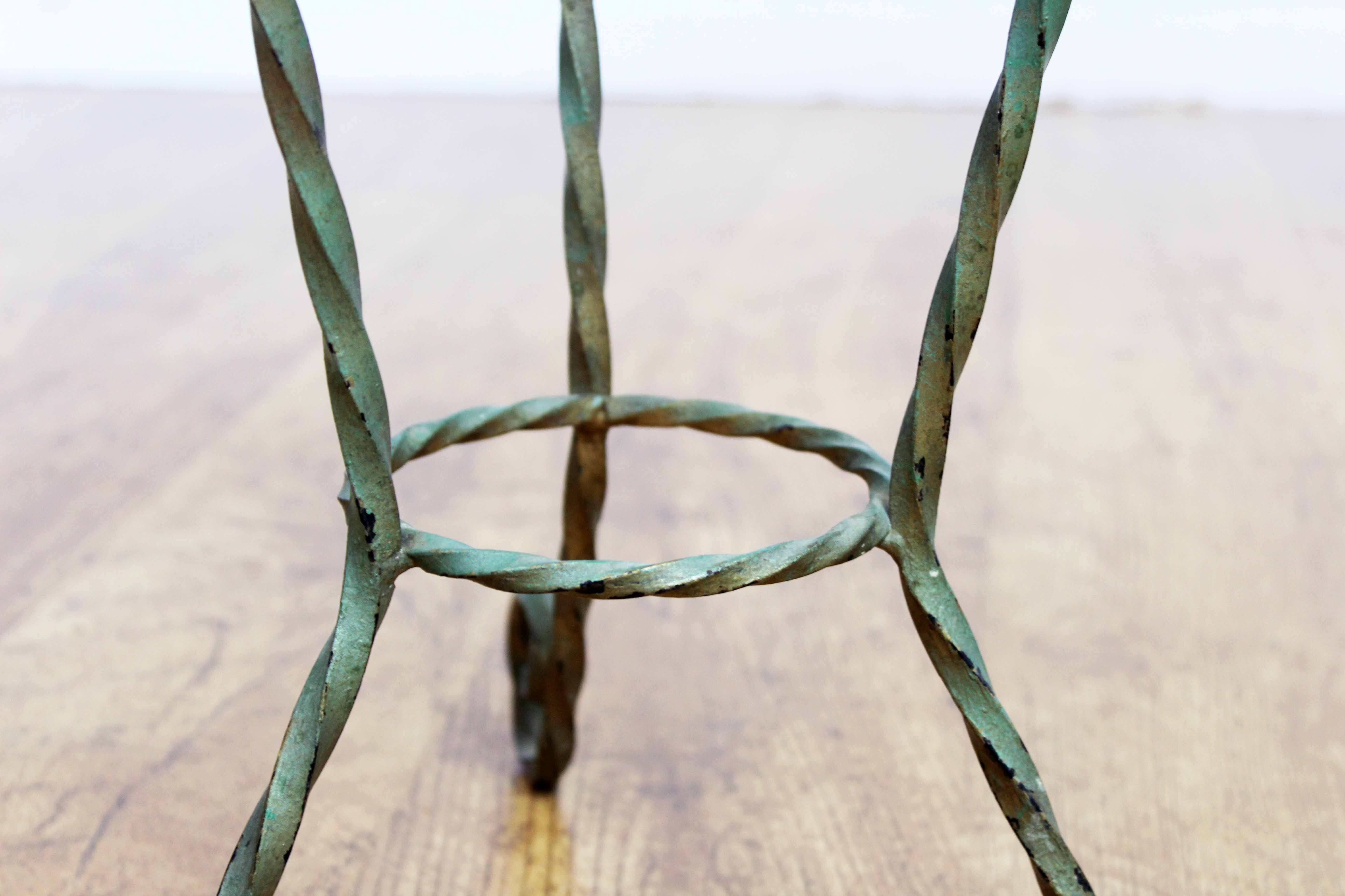 Wrought iron plant holder