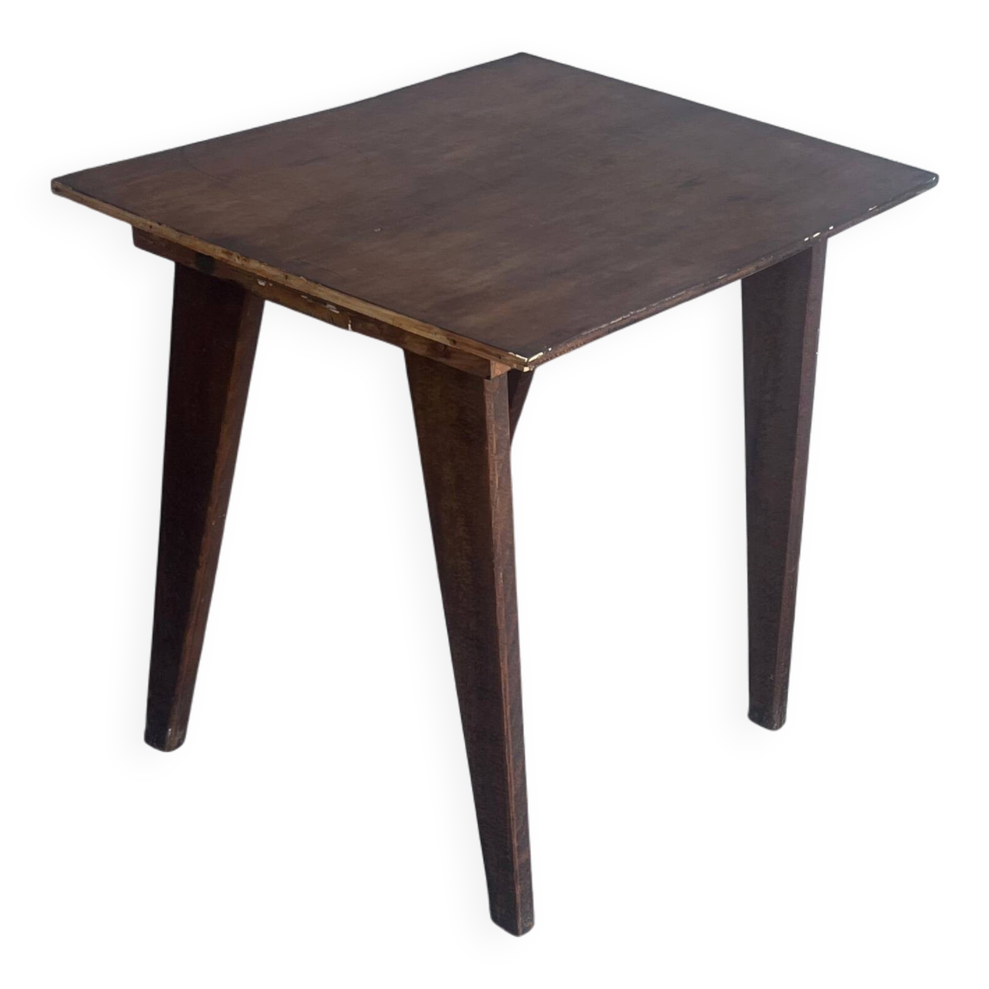 French Reconstruction Wooden Side Table, 1950s