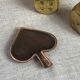 Cendrier en bronze, en forme de pique  