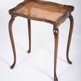 Vintage Nesting Tables with Rattan and Glass Top by Jason Møbler, 1960s, Set of 3