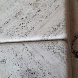Coffee table in travertine