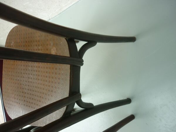 Paire de chaises bistrot bois courbé anciennes