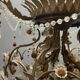 Italian Tole Murano Glass Chandelier 1960’s 