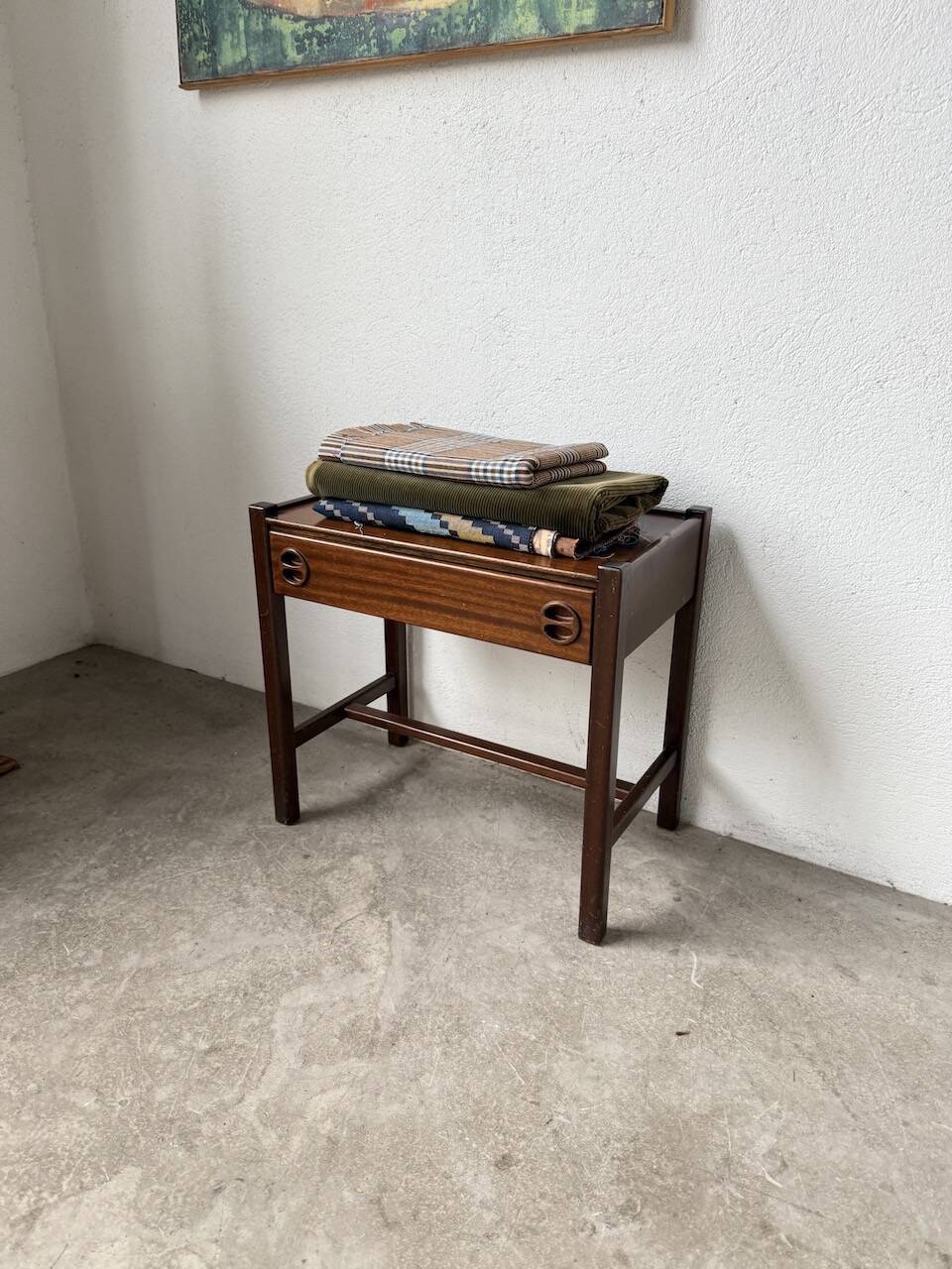 Jacques Hauville bedside table Roche Bobois mahogany