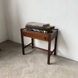 Jacques Hauville bedside table Roche Bobois mahogany