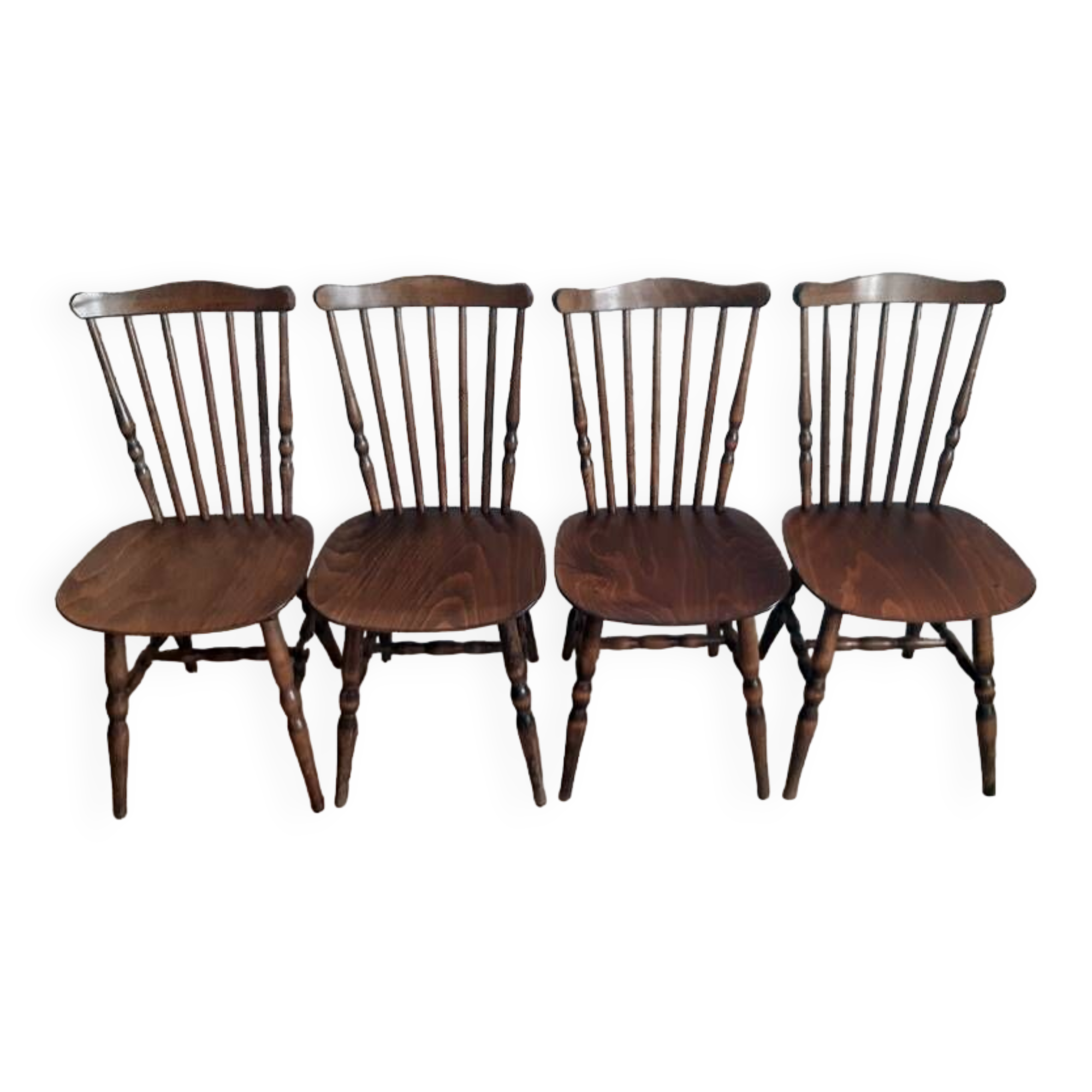 Série de 4 chaises signées Baumann modèle « Tacoma » années 60.
