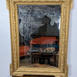 Antique 19th century gilded mirror 94 x 70 cm