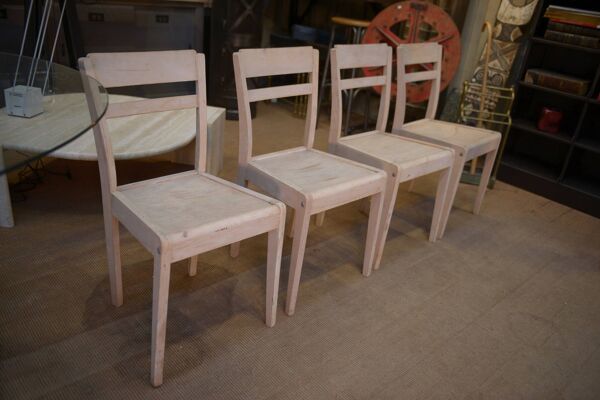 Lot de 4 Chaises Stella 1940