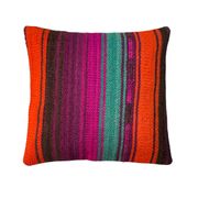 Vintage turkish kilim cushion cover 40 x 40 cm