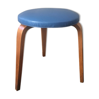 Vintage tripod stool bow wood steiner