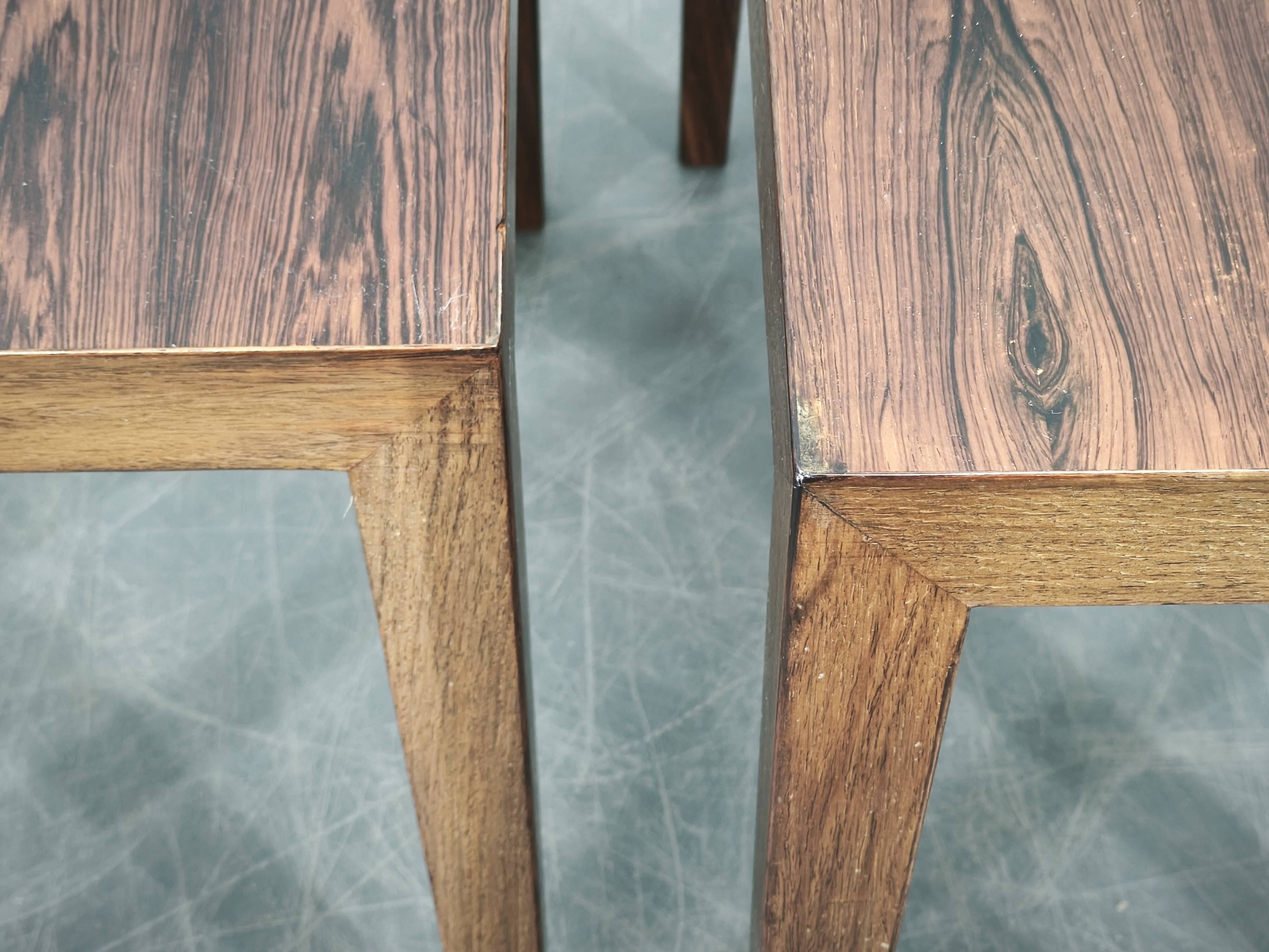 Severin Hansen Nesting Tables for Haslev, Denmark, 1960s