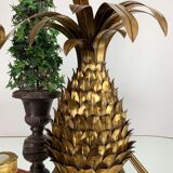 Ananas  wall light  paire  years 70" in gold metal