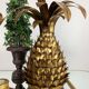 Ananas  wall light  paire  years 70" in gold metal