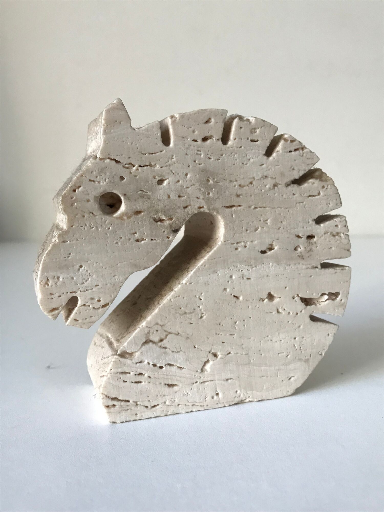 Travertine horse design fratelli Manelli vintage 70s
