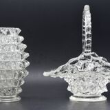 Set of 2 Ercole Barovier Rostrato Murano Italian Glass Vase for Barovier & Toso