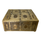 Coffre en Bois Metal et Laiton