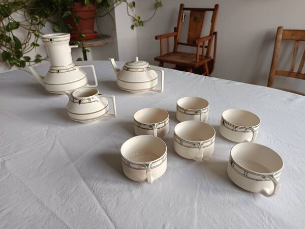 Service à thé et café terre de fer