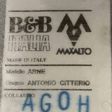 B&b Italia sofa Antonio Citterio Arne black leather