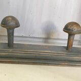 Patinated wooden coot rack