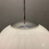 Mid-Century Italian Murano Glass Pendant Lamps by Paolo Venini, Set of 2