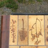 Table basse en céramique aux herbiers de style Roger Capron