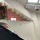 Square beveled table mirror