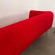 3-seater sofa Ligne Roset Ruché design Inga Sempé red alcantara