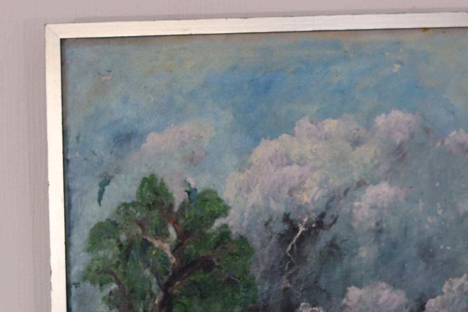 Original Mid Century Swedish Oil on Panel – “London” by Sven Jonsson