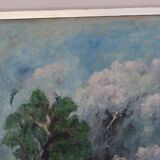 Original Mid Century Swedish Oil on Panel – “London” by Sven Jonsson