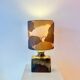 Lampe vase recyclée – Vase cheminée Scheurich "Chimney" avec abat-jour en ginkgo