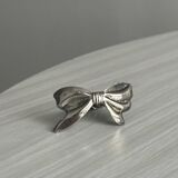 6 silver metal napkin rings